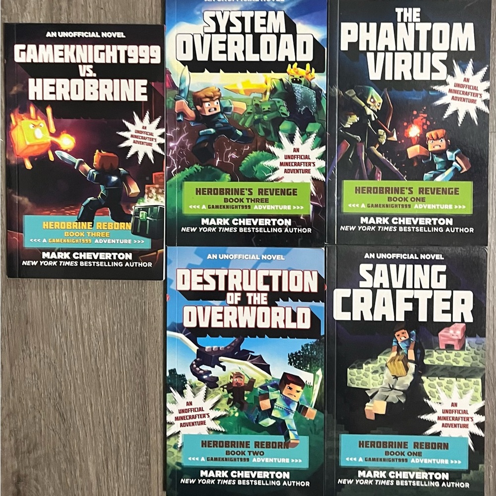 An Unofficial Minecrafters Adventure BOOK SET